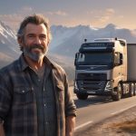 truck driver and his truck