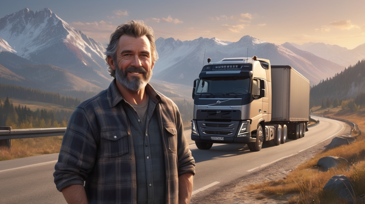 truck driver and his truck