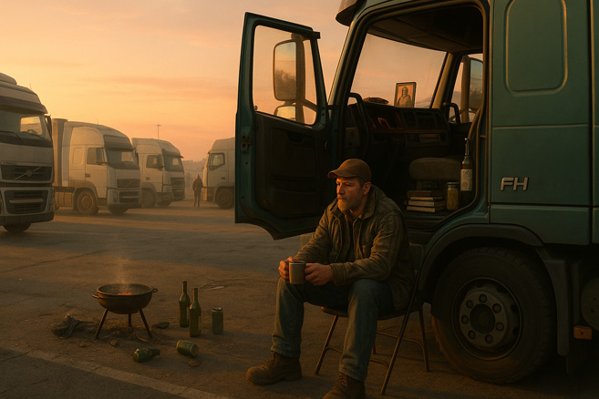 На парковке