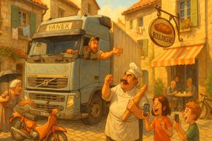 Переполох в провинциальном городке французском